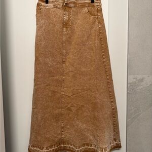 Vici Tan A-Line Skirt